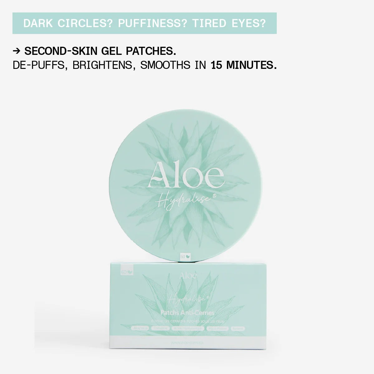 French Formulated depuffing Under-Eye Patches — 98% natural
