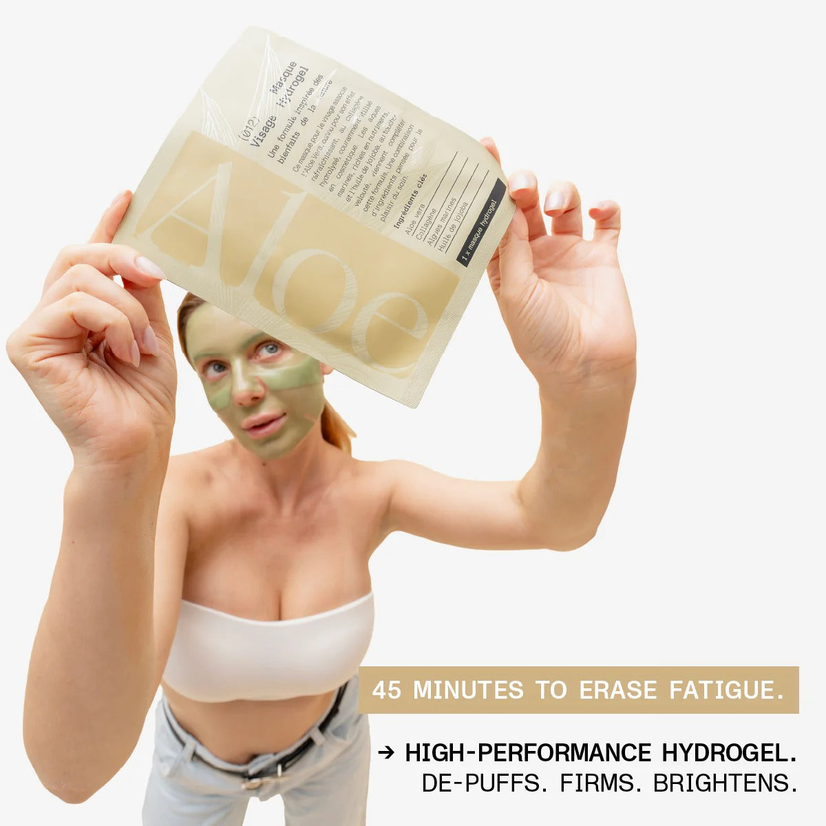 French Formulated depuffing Under-Eye Patches — 98% natural