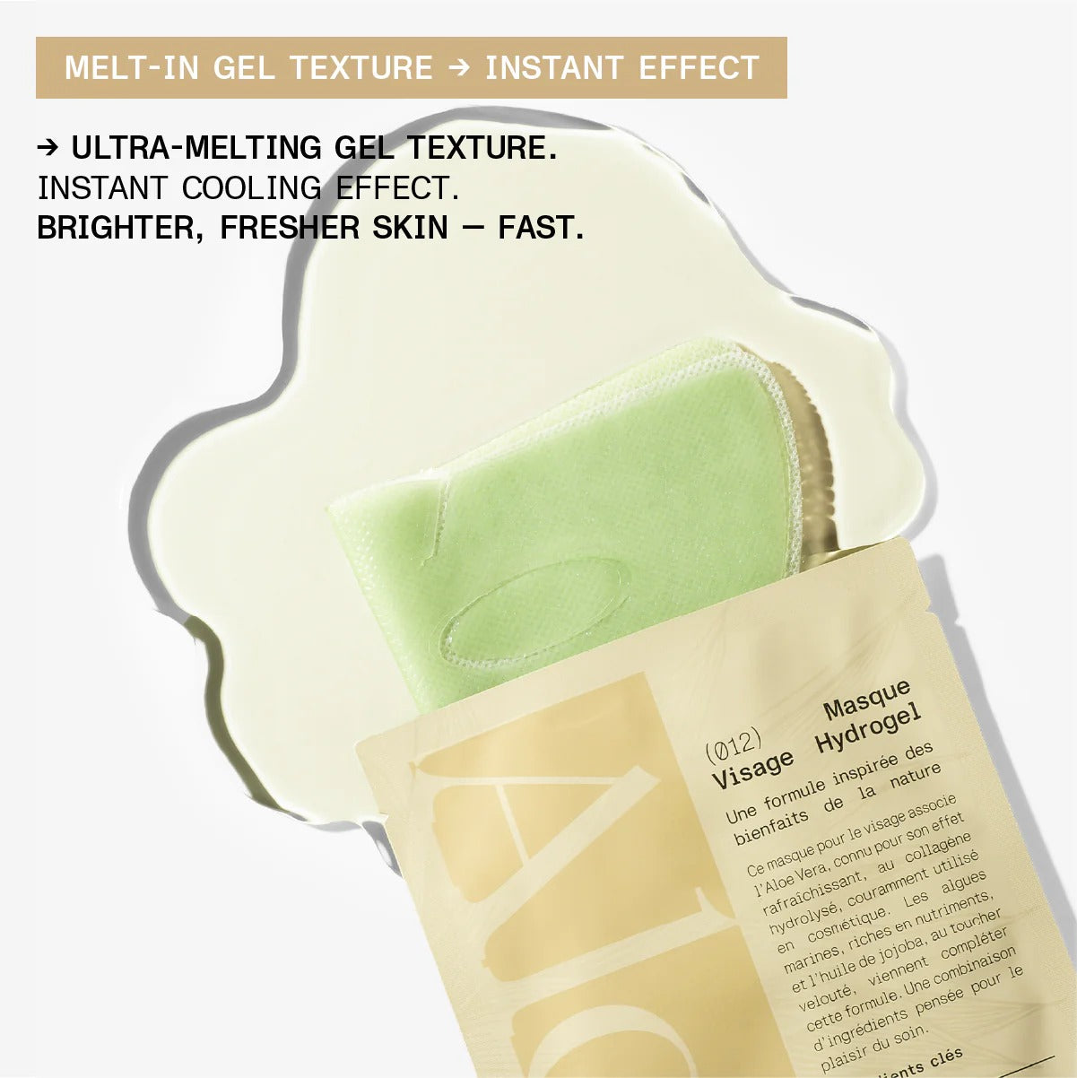 French Formulated depuffing Under-Eye Patches — 98% natural