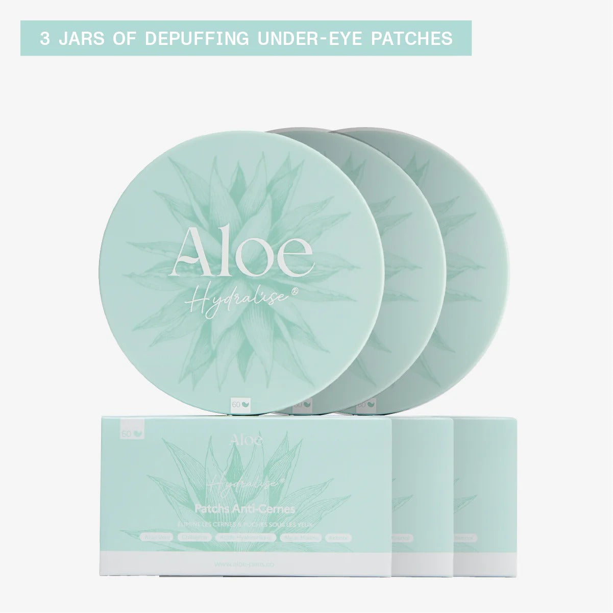 French Formulated depuffing Under-Eye Patches — 98% natural