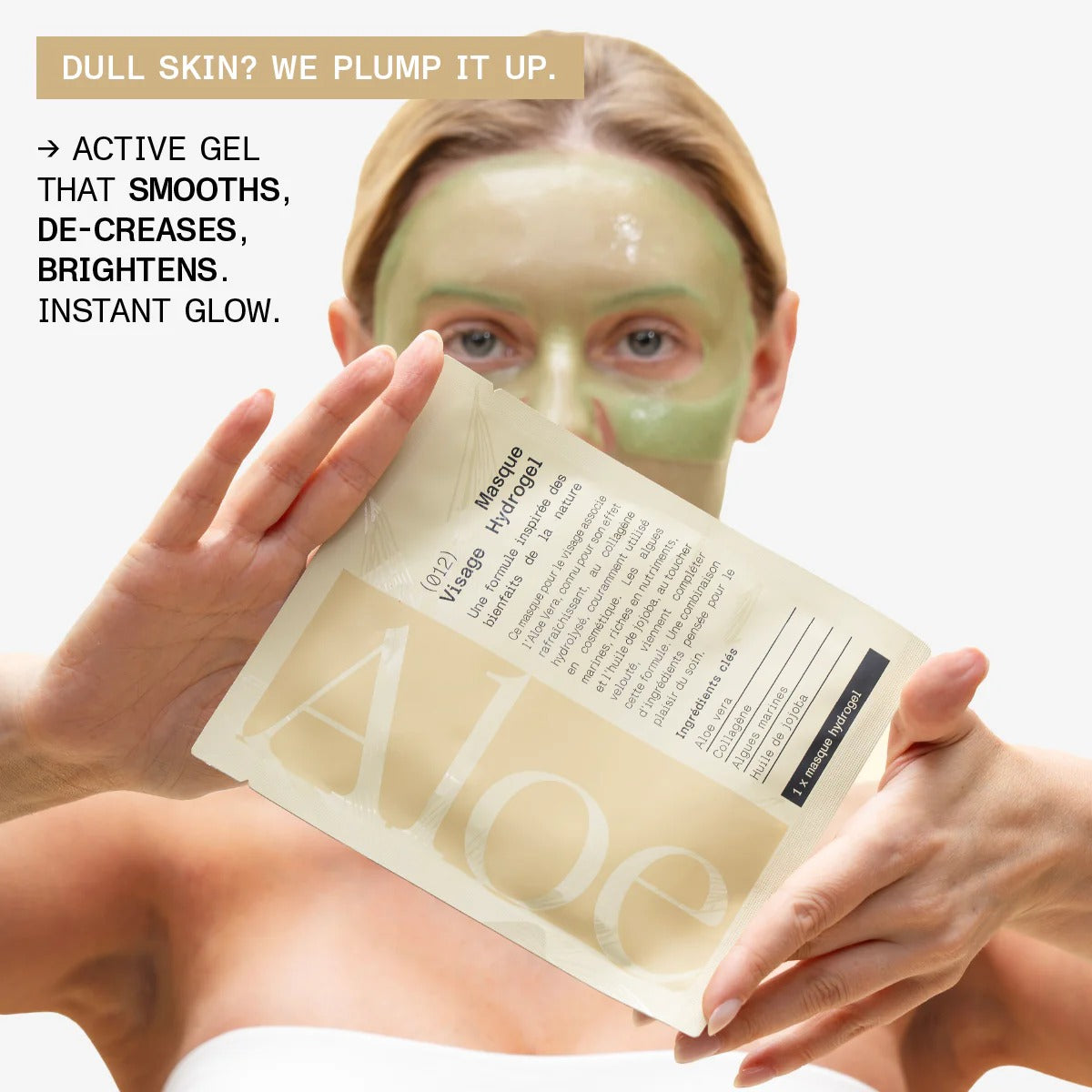 French Formulated depuffing Under-Eye Patches — 98% natural